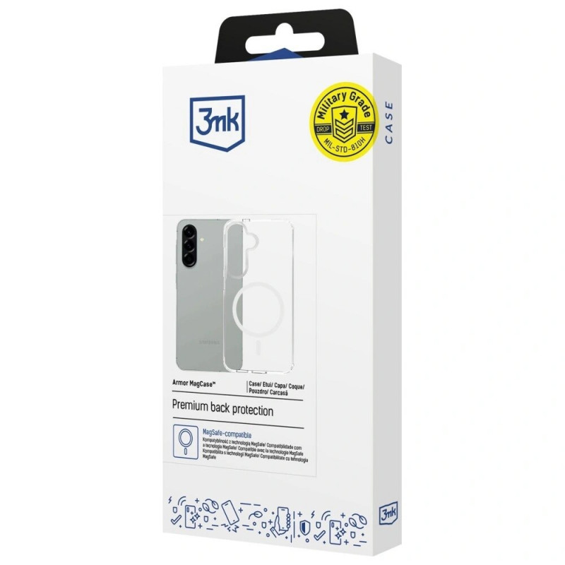 3MK Armor MagCase Samsung Galaxy A57 nutitelefoni ümbris, läbipaistev
