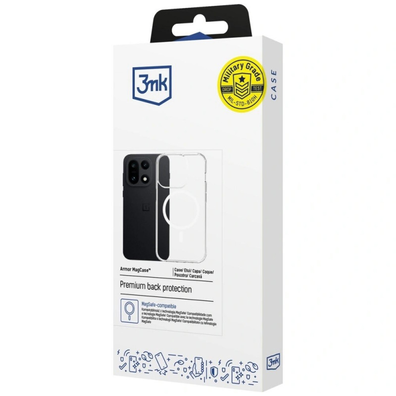 3MK Armor MagCase OnePlus 15 5G jaoks, läbipaistev