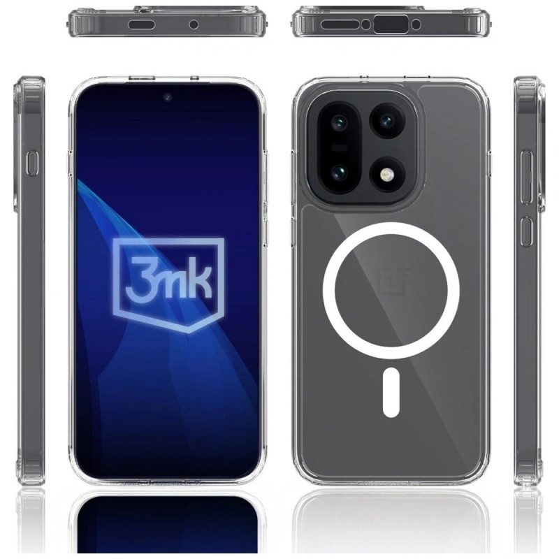 3MK Armor MagCase OnePlus 15 5G jaoks, läbipaistev