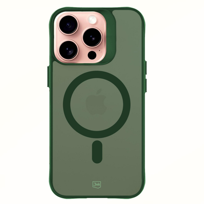3MK Smoke MagCase Apple iPhone 16 Pro Maxile, roheline