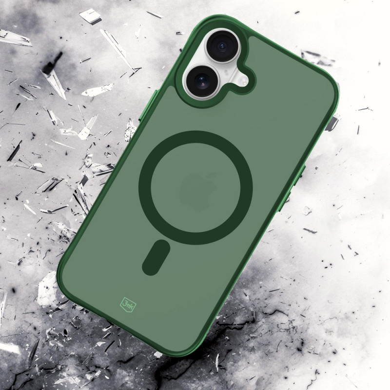 3MK Smoke MagCase Apple iPhone 16 jaoks, roheline