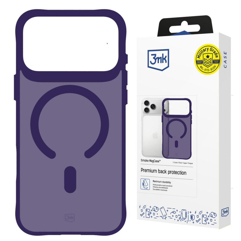3MK Smoke MagCase Apple iPhone 17 Pro jaoks, lilla