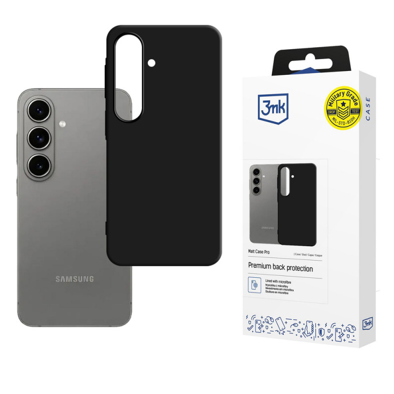 3MK Matt Case Pro Samsung Galaxy A57 nutitelefoni ümbris, must