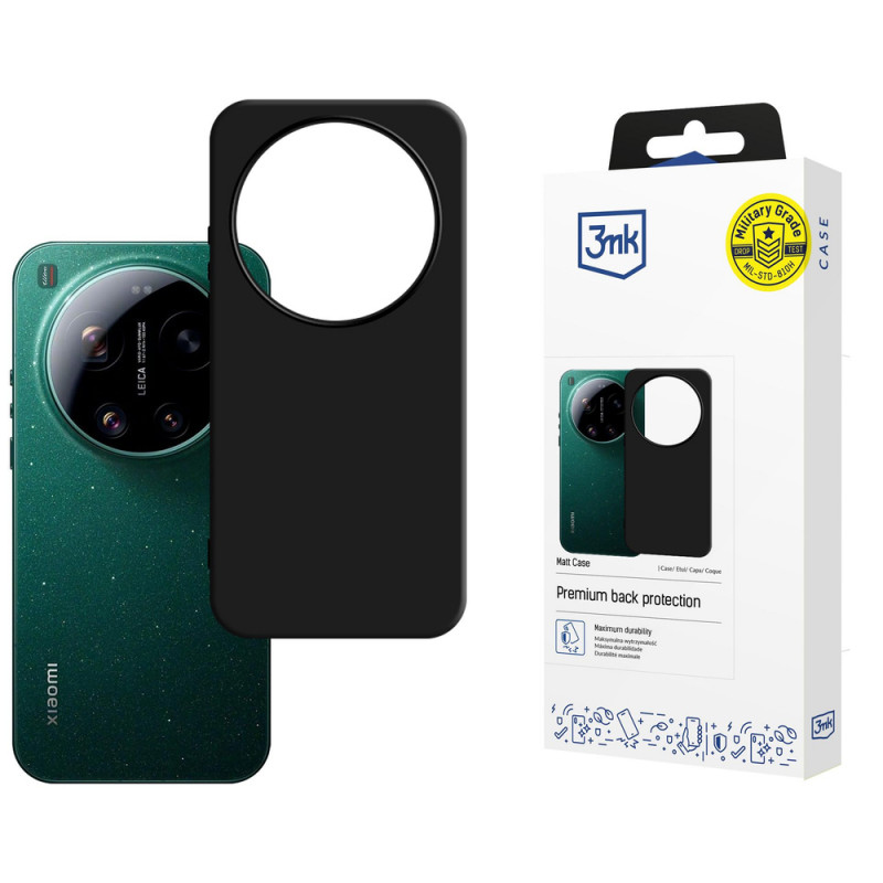 3MK Matt Case Xiaomi 17 Ultra nutitelefoni ümbris, must