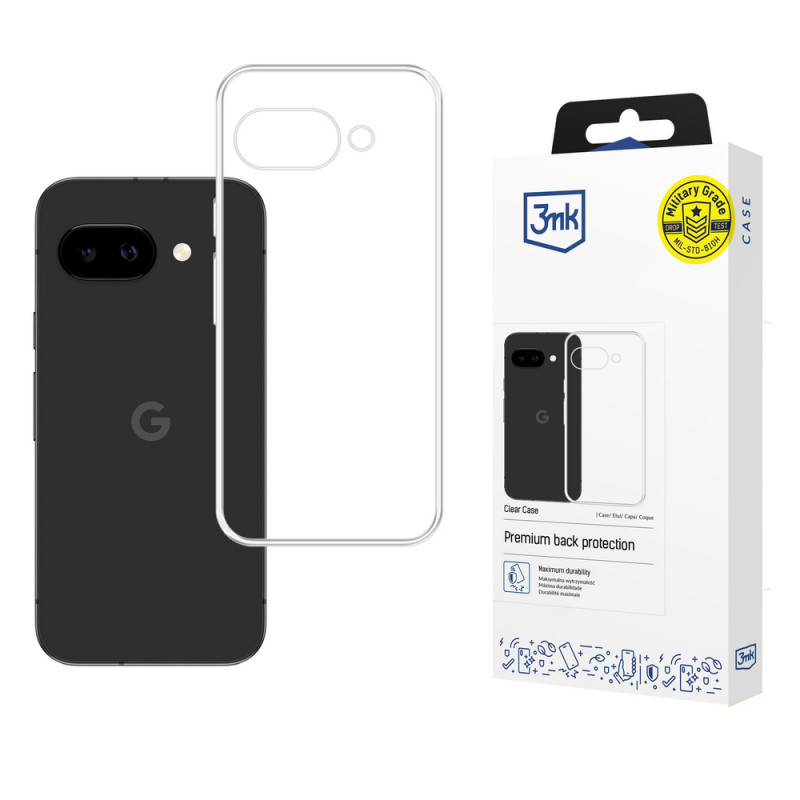 3MK Clear Case Google Pixel 10A nutitelefoni ümbris, läbipaistev