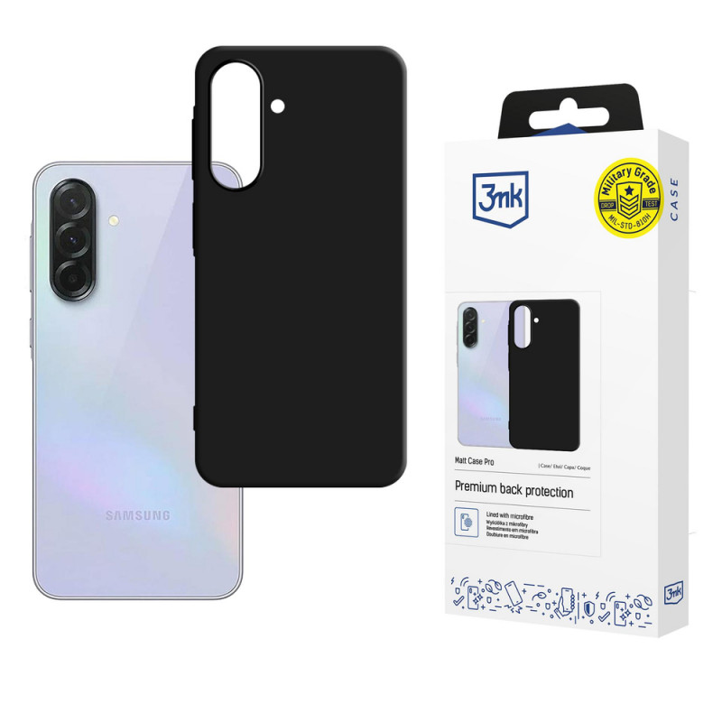 3MK Matt Case Pro Samsung Galaxy A37 nutitelefoni ümbris, must
