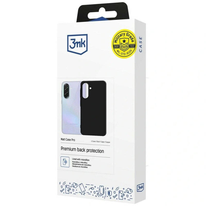 3MK Matt Case Pro Samsung Galaxy A37 nutitelefoni ümbris, must