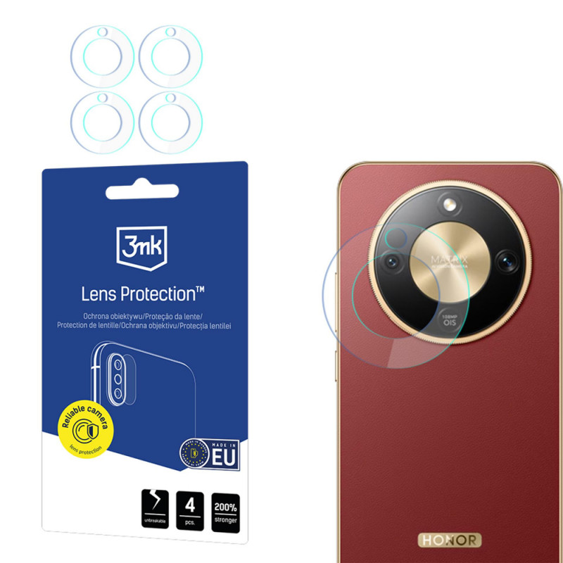 3MK Lens Protection Honor Magic8 Lite kaamera objektiivi kaitseklaas (4 tk)