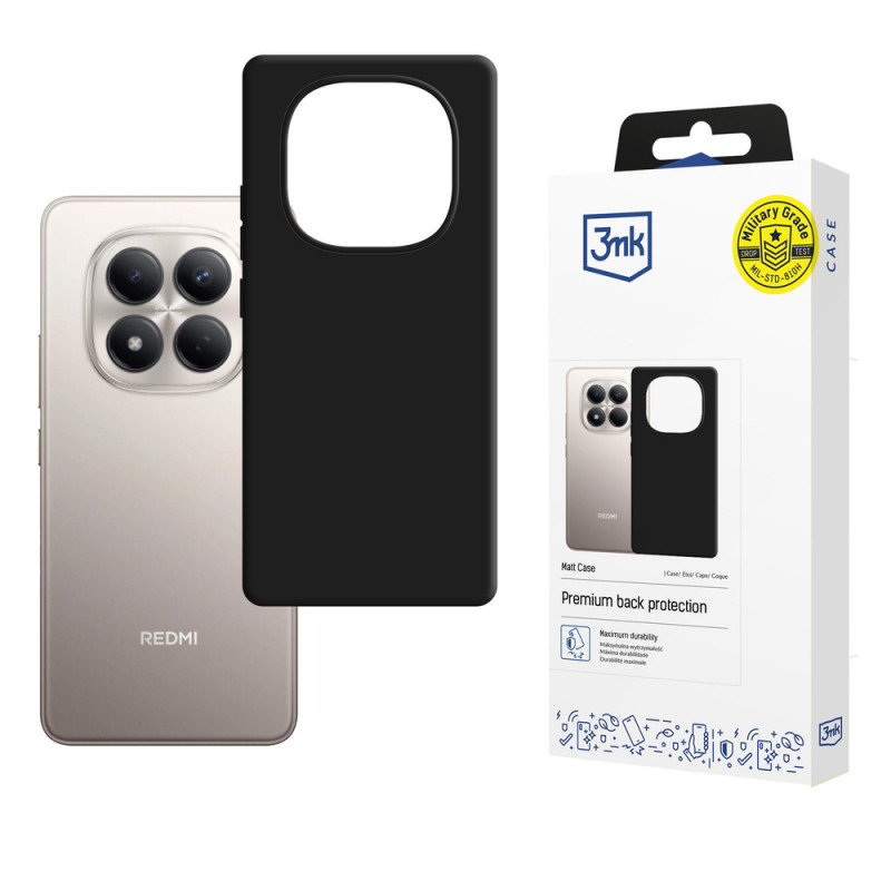 3MK Matt Case Xiaomi Redmi Note 15 Pro 4G nutitelefoni ümbris, must