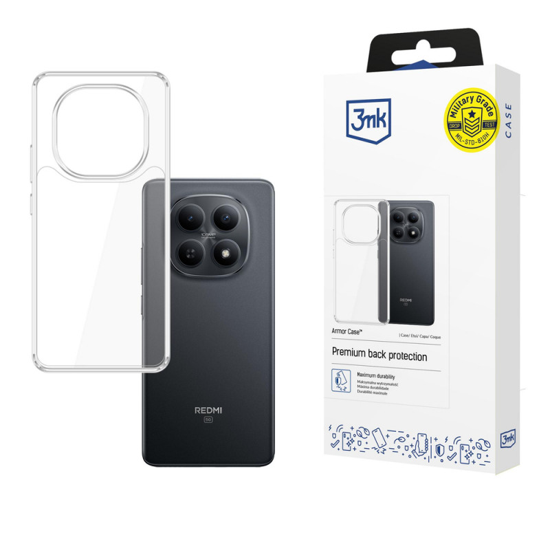 3MK Armor Case Xiaomi Redmi Note 15 4G / 5G nutitelefoni ümbris, läbipaistev