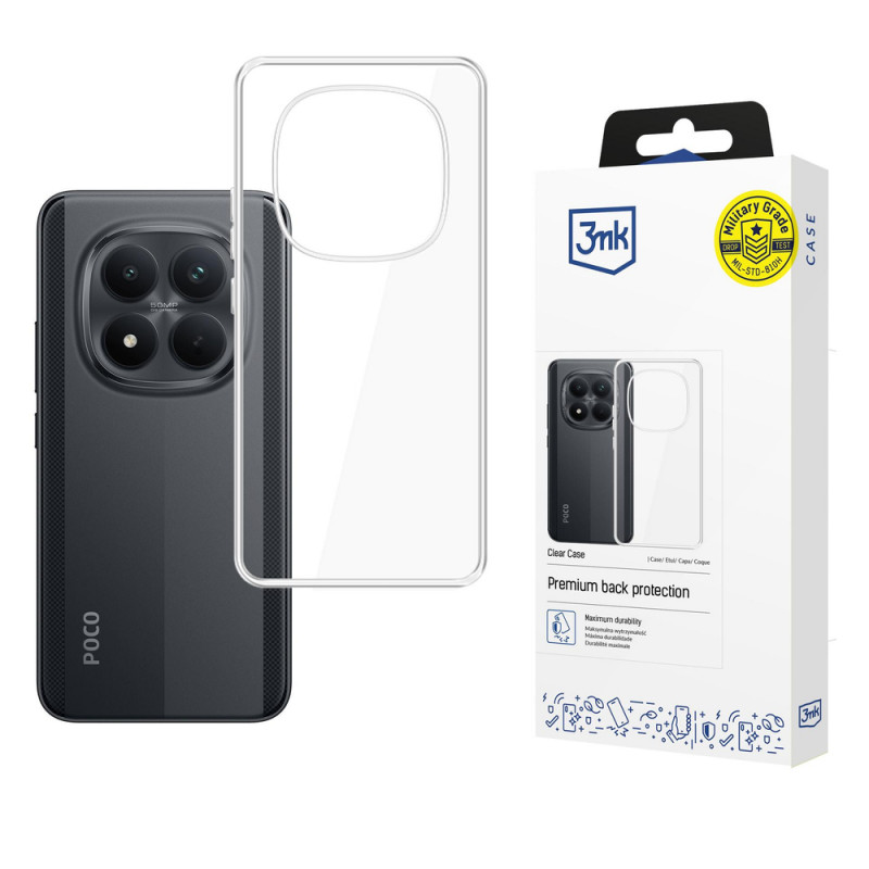 3MK Clear Case ümbris Xiaomi Poco M8 Pro 5G jaoks, läbipaistev