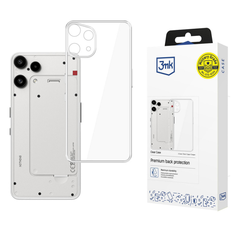 3MK Clear Case ümbris Nothing Phone (3a) Lite'ile, läbipaistev