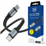 3MK Hyper Cable N-SERIES USB-C - USB-C kaabel, 3 m, 240 W, must