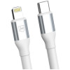3MK Hyper Cable N-SERIES USB-C - Lightning kaabel, 1 m, 27 W, valge