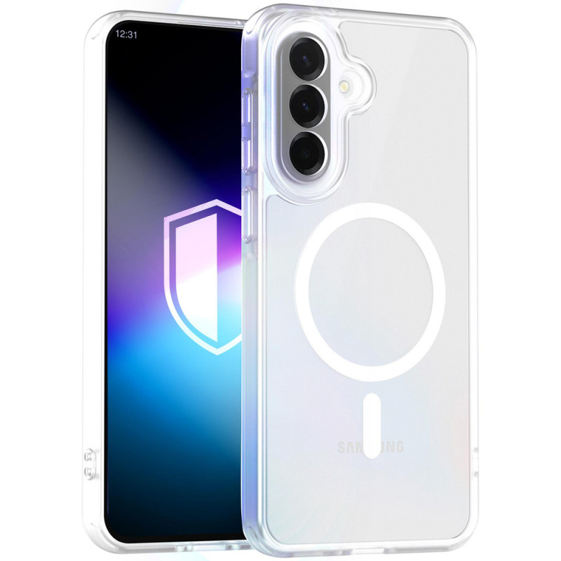 3MK Misty MagCase Samsung Galaxy A37 nutitelefoni ümbris, MagSafe-ühilduv, valge