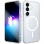 3MK Misty MagCase Samsung Galaxy S25 nutitelefoni ümbris, MagSafe-iga ühilduv, valge