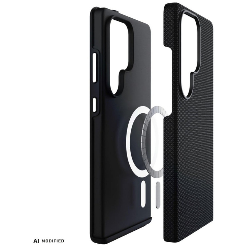 3MK Fortis MagCase Samsung Galaxy S24 Ultra ümbris, must