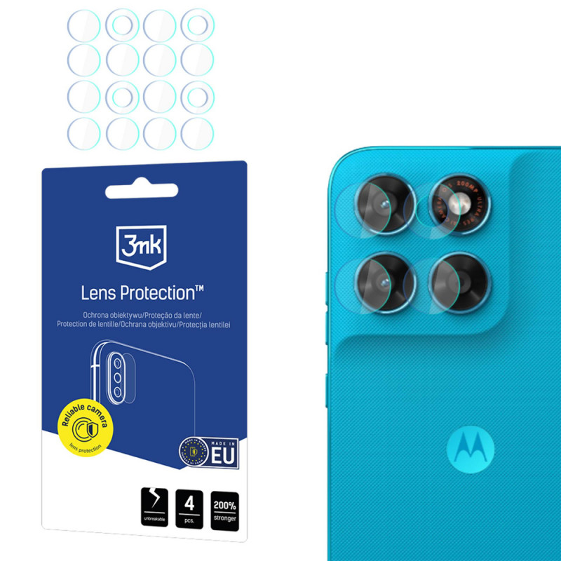 3MK Lens Protection Motorola Moto G87 hübriidkaamera objektiivi kaitseklaas (4 tk)