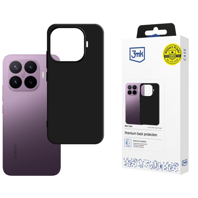 3MK Matt Case Xiaomi 17T Pro telefonikate, must