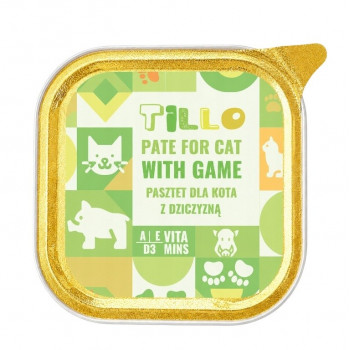 TILLO Pate Game märgtoit kassidele, 100 g