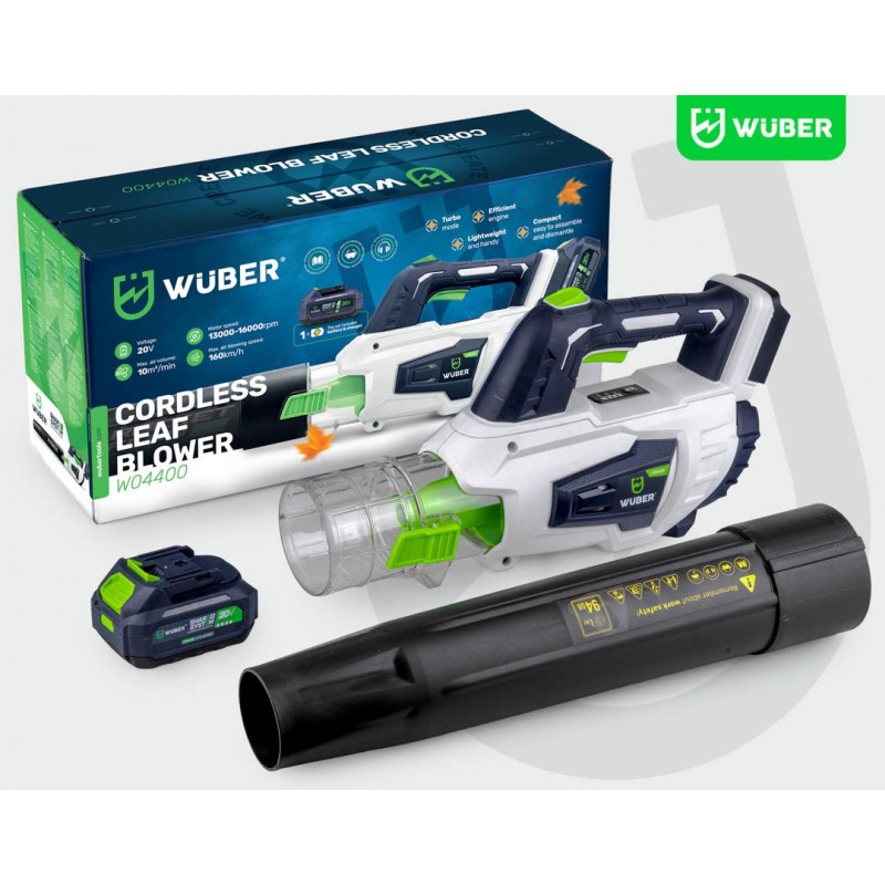 Wuber W04400 juhtmeta puhur, 20 V, 160 km/h