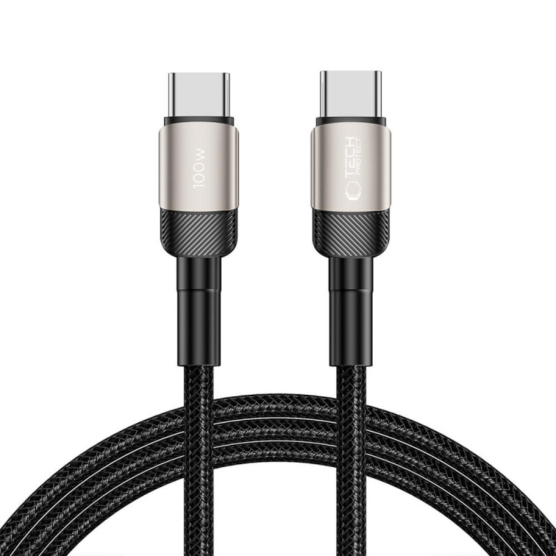 Tech-Protect UltraBoost Evo kaabel USB-C / USB-C 100W 5A 200cm titaan