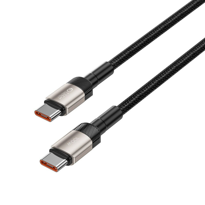 Tech-Protect UltraBoost Evo kaabel USB-C / USB-C 100W 5A 200cm titaan