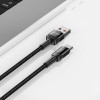 Tech-Protect UltraBoost Evo kaabel USB-A / USB-C 100W 5A 50cm must