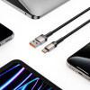 Tech-Protect UltraBoost Evo kaabel USB-A / USB-C 100W 5A 100cm titaan