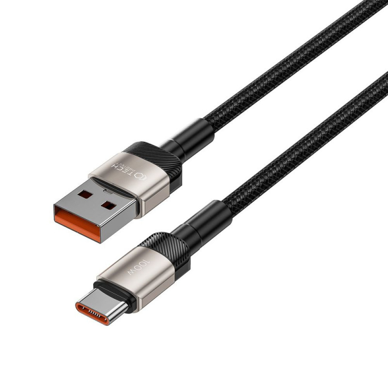 Tech-Protect UltraBoost Evo kaabel USB-A / USB-C 100W 5A 200cm titaan