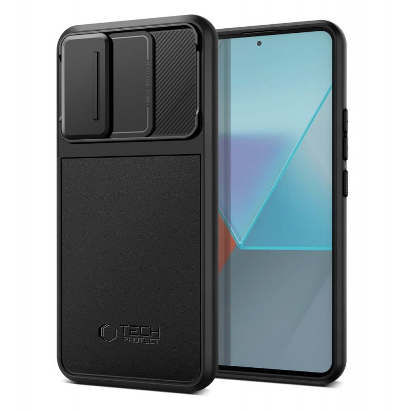 Tech-Protect Velar Cam+ ümbris Xiaomi Redmi Note 13 Pro 5G / Poco X6 5G jaoks, must