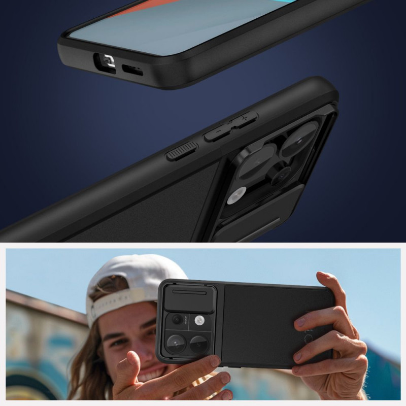 Tech-Protect Velar Cam+ ümbris Xiaomi Redmi Note 13 Pro 5G / Poco X6 5G jaoks, must