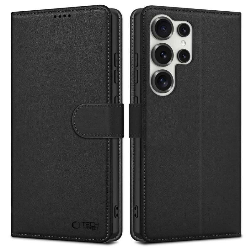 Tech-Protect Wallet Samsung Galaxy S25 Ultra ümbris, must