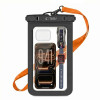 Tech-Protect UWC9 universaalne veekindel ümbris 8,9", must/oranž