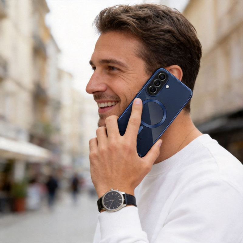 Tech-Protect MagFlex MagSafe Samsung Galaxy A57 5G ümbris, tumesinine