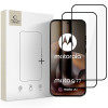 Tech-Protect Glass Fit+ Motorola Moto G67 / G77 karastatud klaas, must (2 tk)
