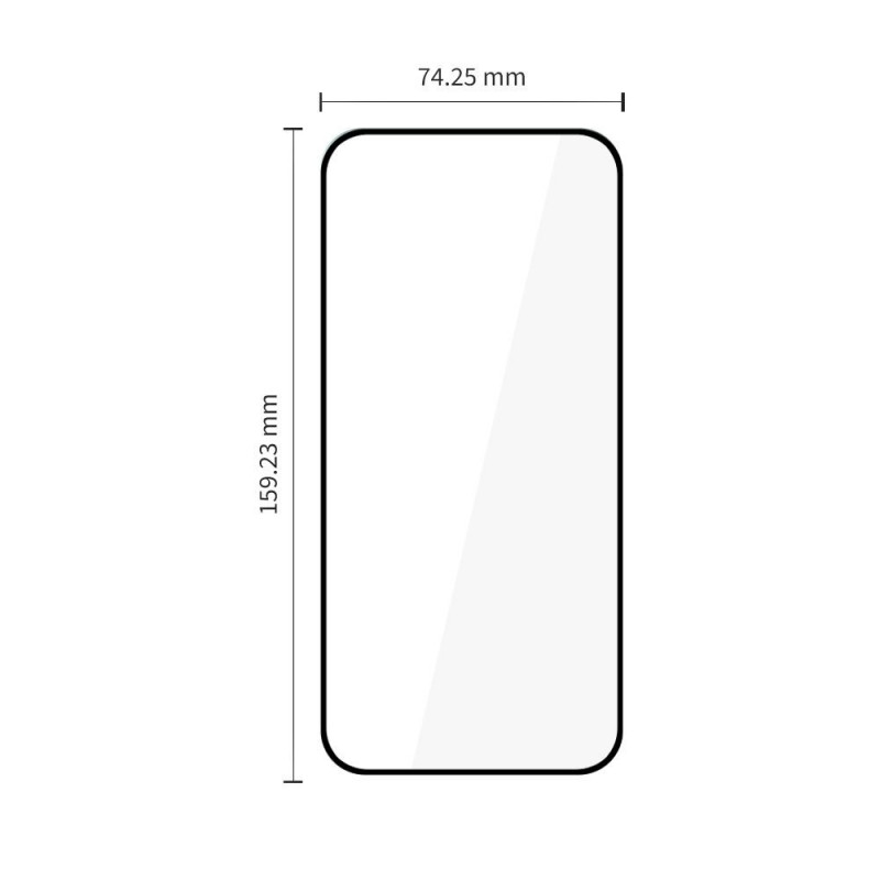 Tech-Protect Glass Fit+ Motorola Moto G67 / G77 karastatud klaas, must (2 tk)