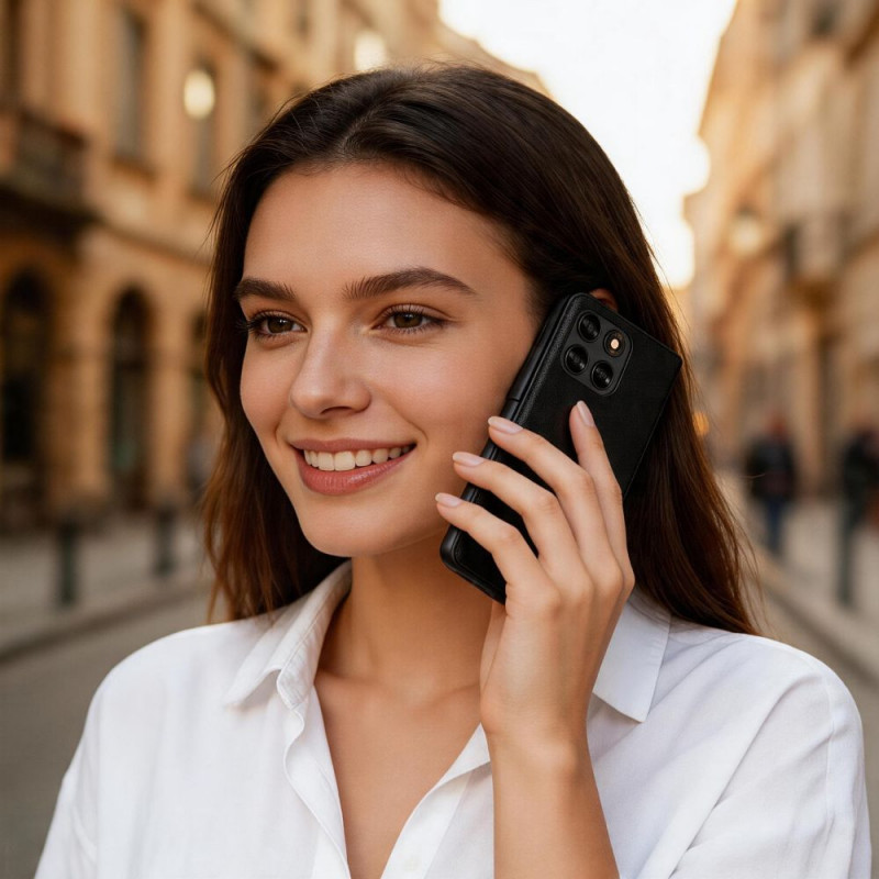 Tech-Protect Wallet Motorola Moto G67 / G77 ümbris, must