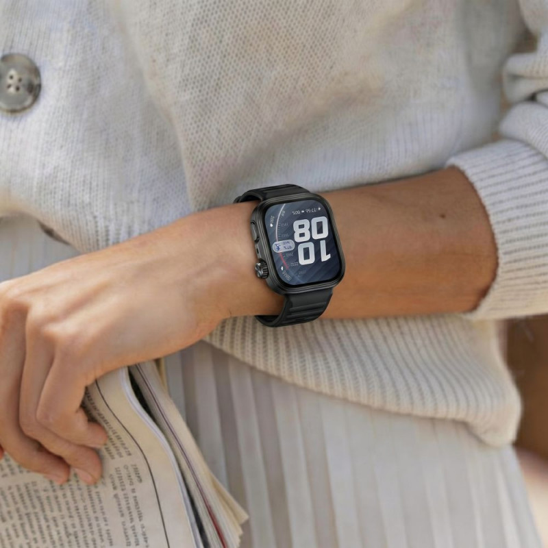Tech-Protect Defense Huawei Watch Fit 5 Pro kaitseümbris, must