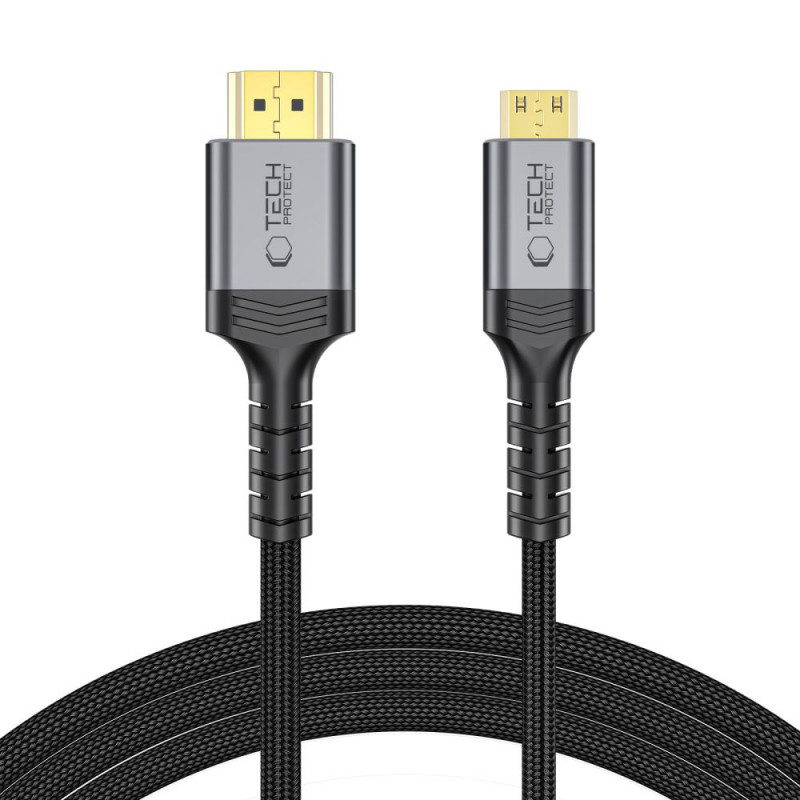 Tech-Protect UltraBoost Mini HDMI - HDMI 2.1 kaabel, 8K 60Hz, 200 cm, must