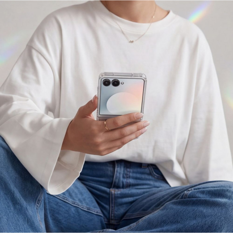 Tech-Protect FlexAir Hybrid kaitseümbris Samsung Galaxy Z Flip 8 jaoks, läbipaistev