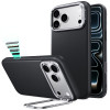 ESR nahast tugijalaga MagSafe ümbris Apple iPhone 17 Pro / 18 Pro jaoks, must