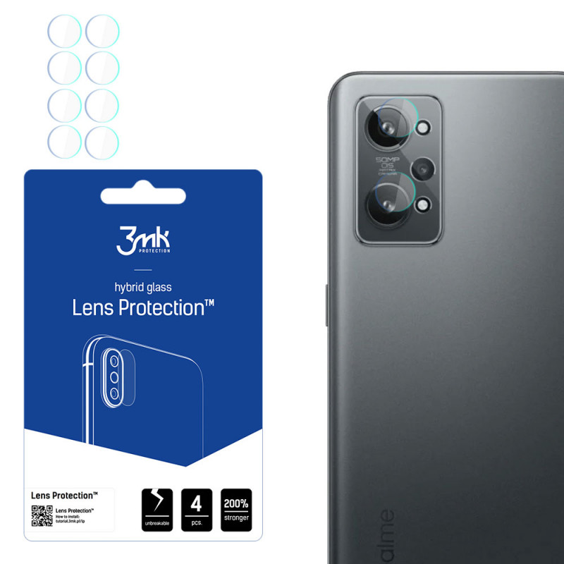 3MK Lens Protection Realme GT 2 5G kaamera objektiivi kaitseklaas (4 tk)