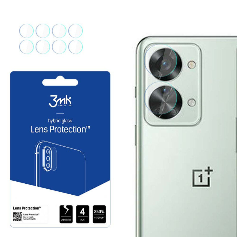 3MK Lens Protection OnePlus Nord 2T kaamera objektiivi kaitseklaas (4 tk)