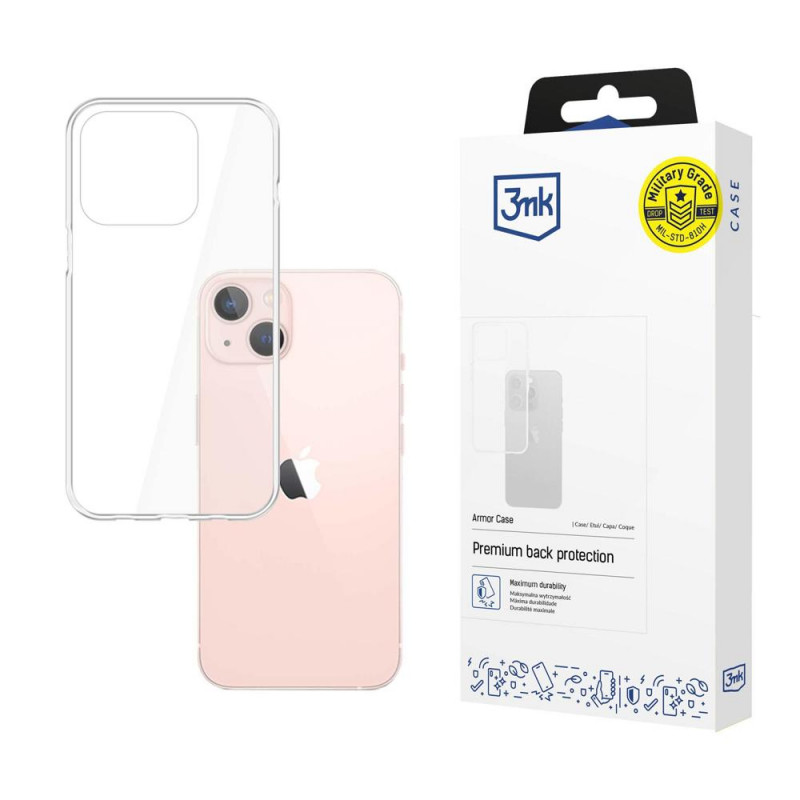 3MK Armor Case Apple iPhone 14 telefonikate, läbipaistev