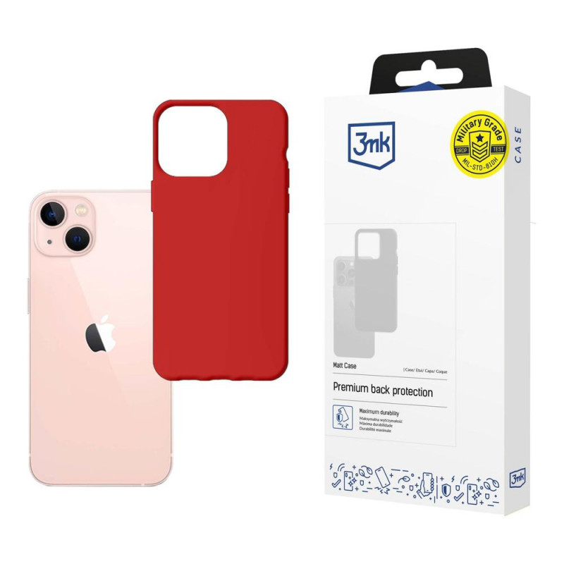 3MK Matt Case 3MK4032 Apple iPhone 14 jaoks, punane