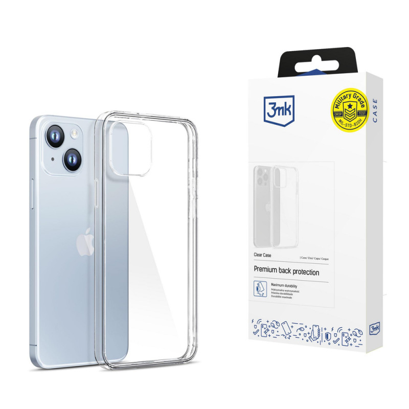 3MK Clear Case Apple iPhone 14 Plus / 15 Plus jaoks, läbipaistev