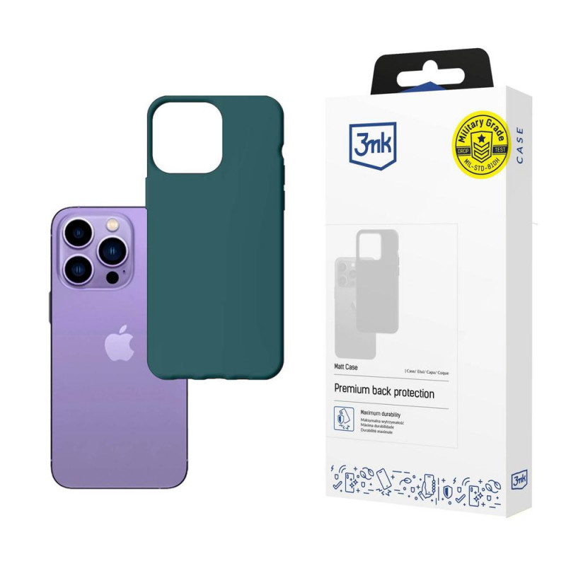 3MK Matt Case 3MK4043 Apple iPhone 14 Pro jaoks, roheline
