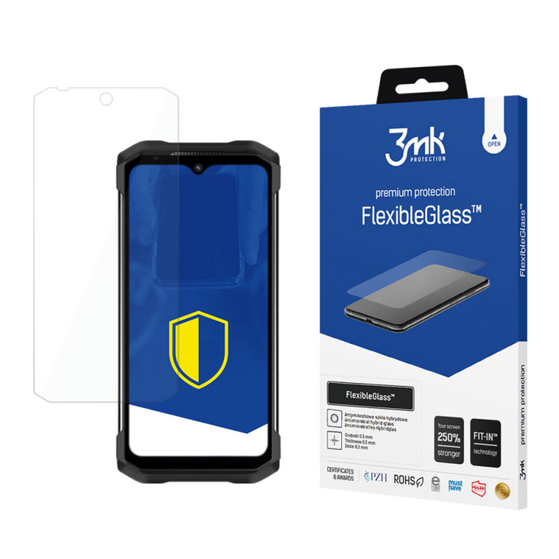 3MK FlexibleGlass hübriidklaasist ekraanikaitse Doogee S98 jaoks