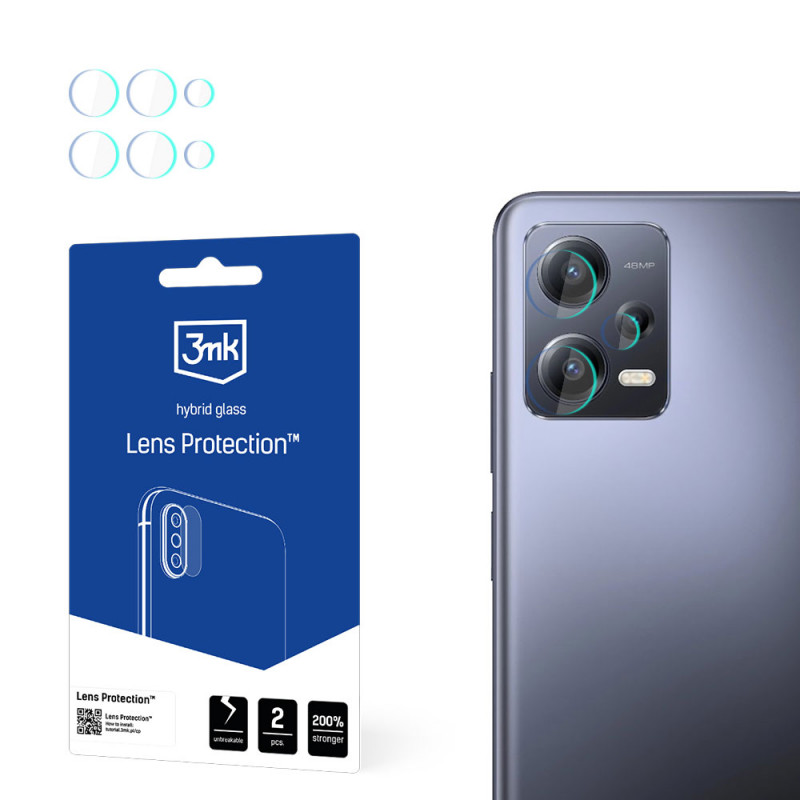 3MK Lens Protect 3MK4796 kaameraläätse kaitse Xiaomi Redmi Note 12 Pro / Pro+ jaoks (4 tk)